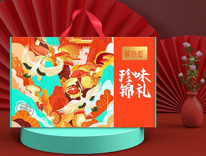 菌菇包裝設(shè)計(jì)｜國(guó)風(fēng)印象，山珍好禮！